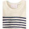 image:imageThe Childrens Place Baby Girls and Toddler Long Sleeve Crew Neck Pullover SweaterIvory Stripes