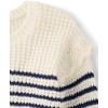 image:imageThe Childrens Place Baby Girls and Toddler Long Sleeve Crew Neck Pullover SweaterIvory Stripes