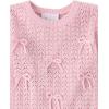 image:imageThe Childrens Place Baby Girls and Toddler Long Sleeve Crew Neck Pullover SweaterRose Mist Bows