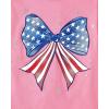 image:imageThe Childrens Place Girls All HolidaysBirthdays Short Sleeve Graphic TShirts2 PackAmerican FlagAmerican Flag Face