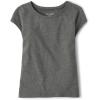 image:imageThe Childrens Place Girls Basic Short Sleeve Layering TeeGrayRubine 2pack