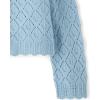 image:imageThe Childrens Place Girls Long Sleeve Crew Neck Pullover SweaterChalk Blue Crochet