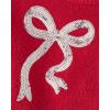 image:imageThe Childrens Place Girls Long Sleeve Crew Neck Pullover SweaterRed Bow