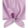 image:imageThe Childrens Place Girls Long Sleeve Knit Tie Front TopLilac Dust