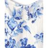 image:imageThe Childrens Place Girls Long Sleeve Smocked Peplum TopWatercolor Flowers