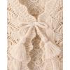 image:imageThe Childrens Place Girls Short Sleeve Sweater ShrugCrochet Frappe