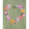 image:imageThe Childrens Place Girls SportsTrendsIcons Short Sleeve Graphic TShirts3 PackFriendsFloral HeartPrincess Era