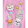 image:imageThe Childrens Place Girls UnicornsSportsButterflies Long Sleeve Graphic TShirts2 PackWinter DessertCat Doughnut