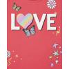 image:imageThe Childrens Place Girls UnicornsSportsButterflies Short Sleeve Graphic TShirts2 PackLove HeartButterflies