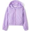 image:imageThe Childrens Place Girls Active Long Sleeve Contrast Windbreaker JacketLavender Tea