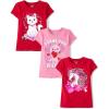 image:imageThe Childrens Place Girls All HolidaysBirthdays Short Sleeve Graphic TShirts3 PackUnicorn HeartLove a LotCat Book