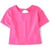 image:imageThe Childrens Place Girls Atheletic Short Sleeve TopsNeon Peony