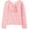 image:imageThe Childrens Place Girls Everyday Casual Long Sleeve Knit ShirtsPink Carmine