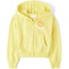 image:imageThe Childrens Place Girls Long Sleeve Hooded Fleece Full Zip UpYellow