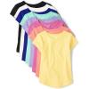 image:imageThe Childrens Place Girls Short Sleeve High Low TeeMulti Color Shirt Tee 8pack