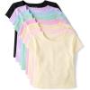 image:imageThe Childrens Place Girls Short Sleeve Layering Knit ShirtSpring Multi