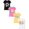 image:imageThe Childrens Place Girls TrendsIcons Short Sleeve Graphic TShirts4 PackStarBe KindDaisy