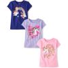 image:imageThe Childrens Place Girls UnicornsButterfly Short Sleeve Graphic TShirts3 PackRainbowUnicorn HeartUnicorn
