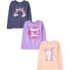 image:imageThe Childrens Place Girls UnicornsSportsButterflies Long Sleeve Graphic TShirts3 PackCat SunglassesRainbowUnicorn