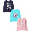 image:imageThe Childrens Place Girls UnicornsSportsButterflies Long Sleeve Graphic TShirts3 PackIce SkatesWinter IconsSnowflakes