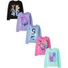 image:imageThe Childrens Place Girls UnicornsSportsButterflies Long Sleeve Graphic TShirts5 PackLove Animals