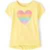 image:imageThe Childrens Place girls Short Sleeve Graphic High Low TopSun Valley Heart