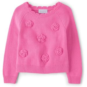 image:imageThe Childrens Place Baby Girls and Toddler Long Sleeve Crew Neck Pullover SweaterJazzberry