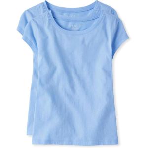 image:imageThe Childrens Place Girls Basic Short Sleeve Layering TeeDaybreak 2pack