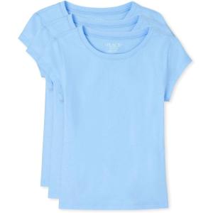 image:imageThe Childrens Place Girls Basic Short Sleeve Layering TeeDaybreak 3pack