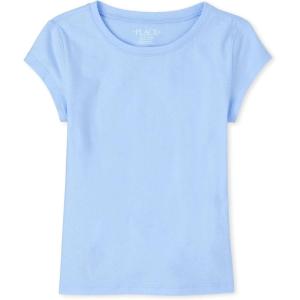 image:imageThe Childrens Place Girls Basic Short Sleeve Layering TeeDaybreak Single
