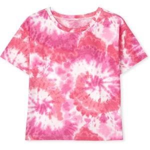 image:imageThe Childrens Place Girls Basic Short Sleeve Layering TeeFiesta Tie Dye