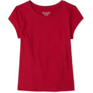 image:imageThe Childrens Place Girls Basic Short Sleeve Layering TeeRuby Single