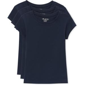 image:imageThe Childrens Place Girls Basic Short Sleeve Layering TeeTidal 3pack