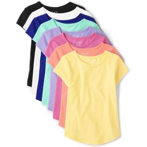 image:imageThe Childrens Place Girls Short Sleeve High Low TeeMulti Color Shirt Tee 8pack