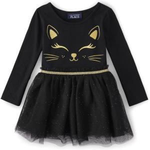 image:imageThe Childrens Place baby girls Heart Mesh Tutu DressBlack Cat