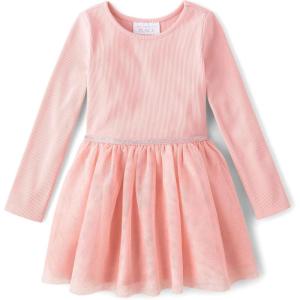 image:imageThe Childrens Place baby girls Heart Mesh Tutu DressGlitter Lt Plum