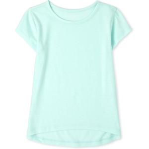 image:imageThe Childrens Place girls Short Sleeve High Low TopAzureus Blue