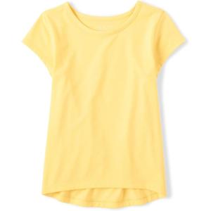 image:imageThe Childrens Place girls Short Sleeve High Low TopSun Valley