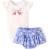 image:imageThe Childrens Place Baby Girls And Newborn Bodysuit and Skirt 2 Piece OutfitAmerican Bow
