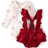 image:imageThe Childrens Place Baby Girls And Newborn Bodysuit and Skirt 2 Piece OutfitWhite Red Bubble