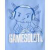image:imageThe Childrens Place Boys 100 Cotton Sleeve Top and Shorts 2 Piece Pajama SetGamer Axolotyl