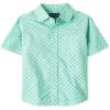 image:imageThe Childrens Place boys Short Sleeve Button Up ShirtAqua
