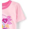 image:imageThe Childrens Place Girls 100 Cotton Sleeve Top and Shorts 2 Piece Pajama SetBow Pink