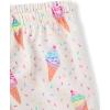 image:imageThe Childrens Place Girls Short Sleeve Top and Shorts2 Piece Pajama SetIce Cream Cones