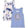 image:imageThe Childrens Place Girls Sleeveless Graphic Tank TopsSplish Splash 2pack