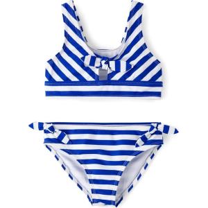 image:imageThe Childrens Place Girls 2piece Bikini SwimsuitRenew Blue Stripe