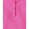 image:imageThe Childrens Place Girls Basic Short Sleeve Knit ShirtsPink Summer