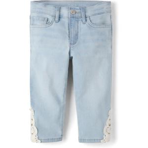 image:imageThe Childrens Place Girls Capri JeansDream Wash Lace