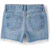 image:imageThe Childrens Place Girls Denim Shortie ShortsGemini Wash Lace Hem