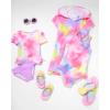 image:imageThe Childrens Place Girls Hooded Swim CoverupsNeon Peony